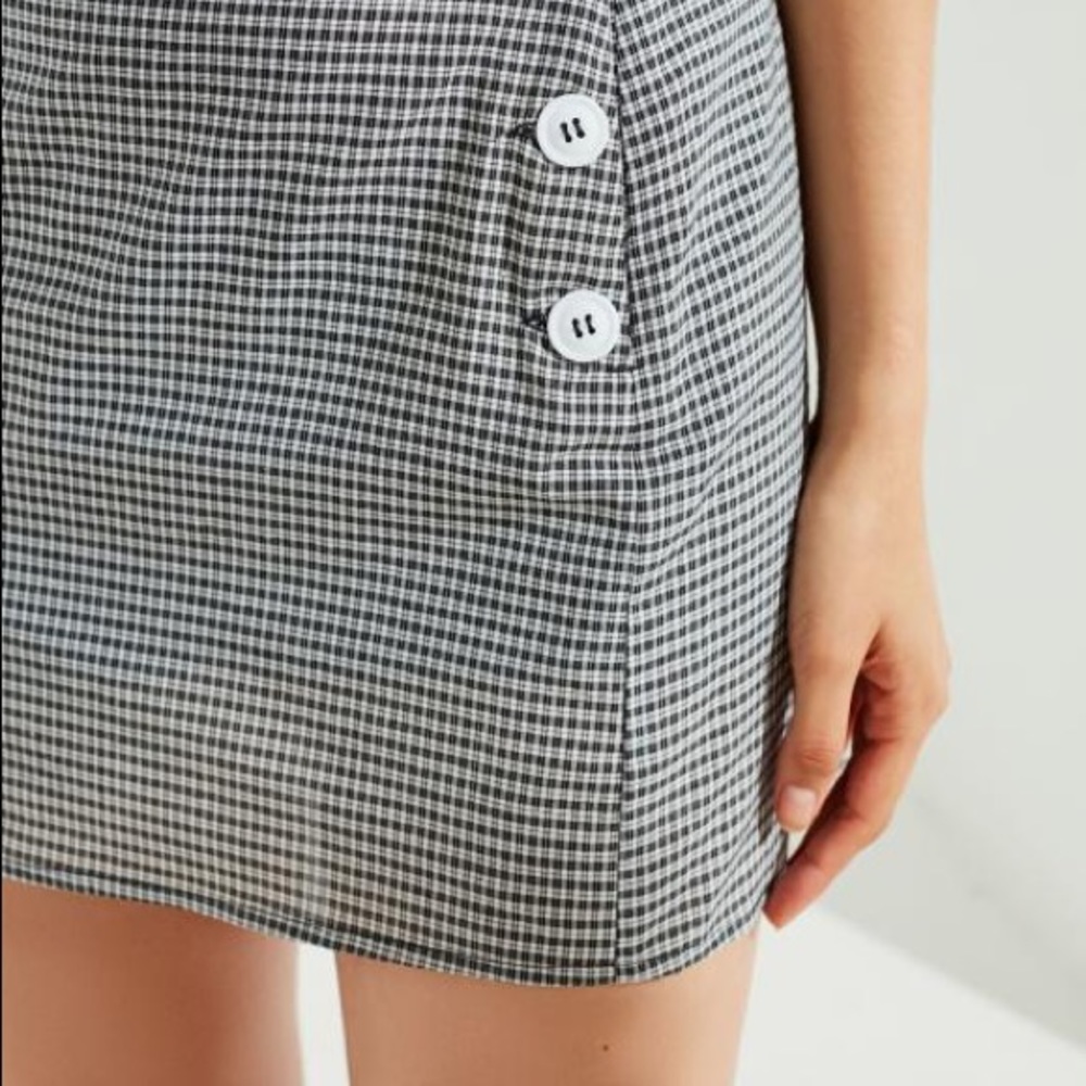 Urban outfitters gingham mini skirt